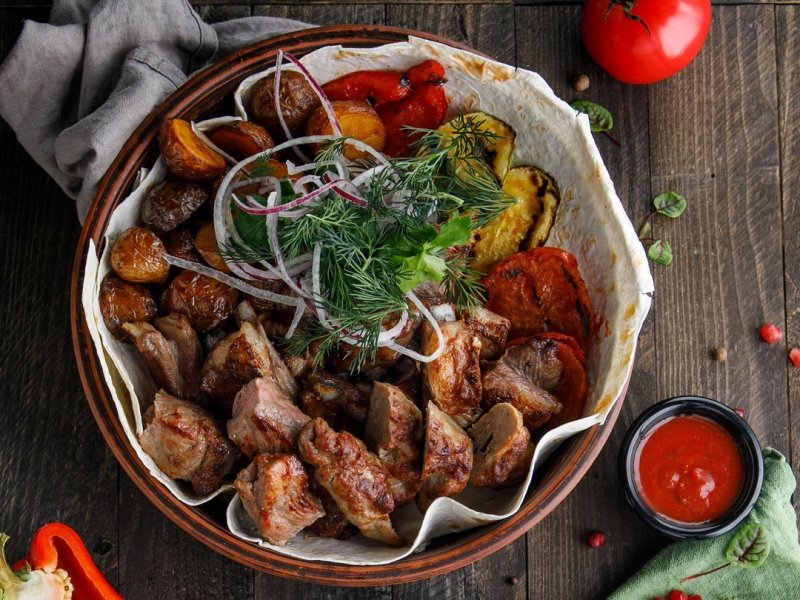 Садж мясной